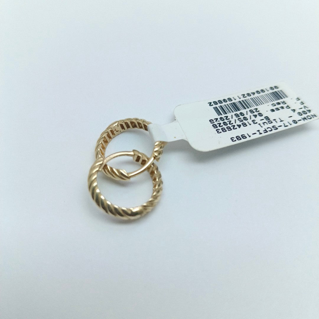 ARRACADAS PAR ORO 14 K 2 GRMS (SEMINUEVO)