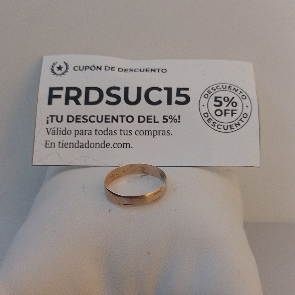 ARGOLLA ORO 10 K 1.3 GRMS (SEMINUEVO)