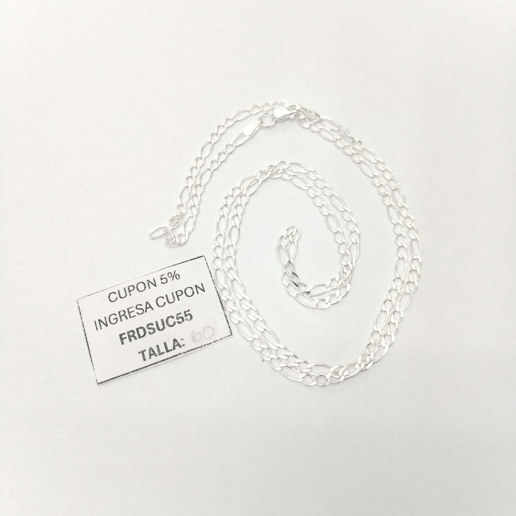 CADENA 3X1 PLATA .925 60 CM 4.72 GR (NUEVO)