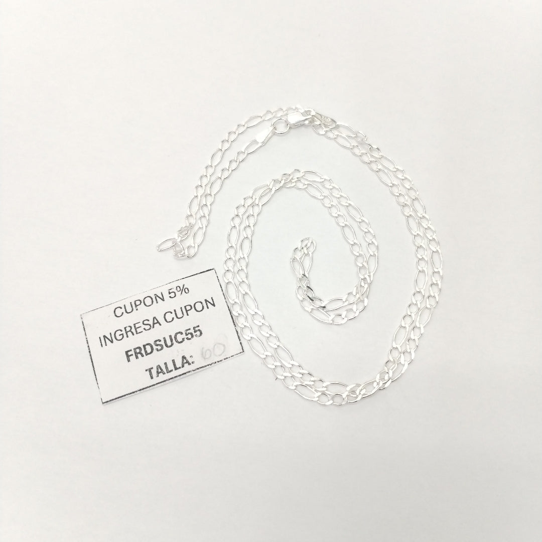 CADENA 3X1 PLATA .925 60 CM 4.72 GR (NUEVO)