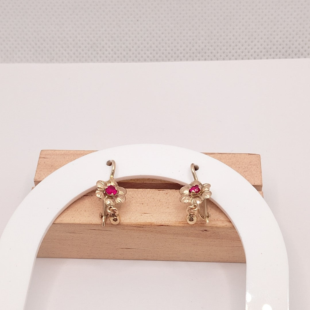ARETES PAR ORO 8 K 1,20 GRMS (SEMINUEVO)