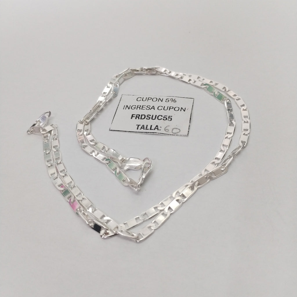 CADENA GUCHI PLATA .925 60 CM 10.73 GR (NUEVO)