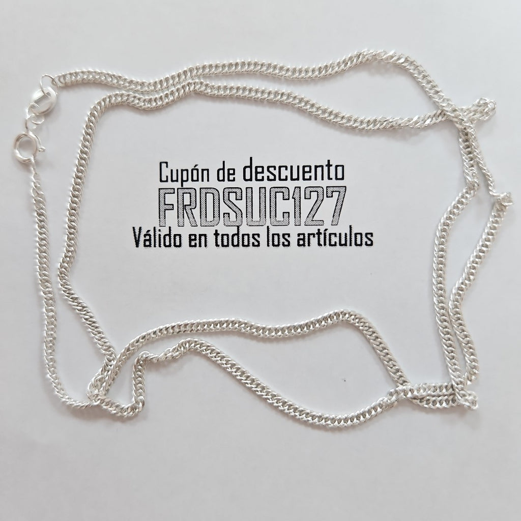 CADENA BARBADA PLATA .925 50 CM 4.12 GR (NUEVO)