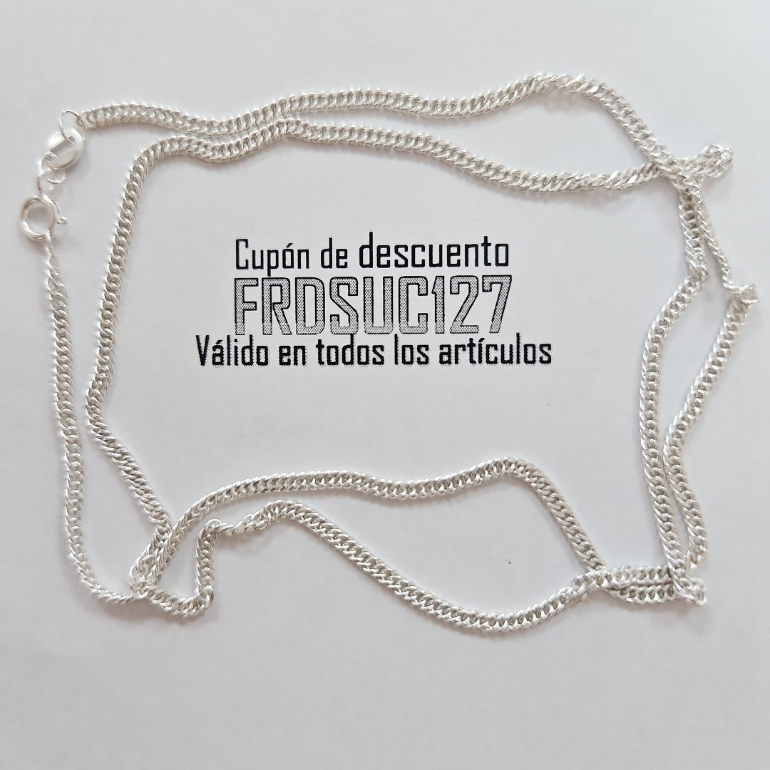 CADENA BARBADA PLATA .925 50 CM 4.12 GR (NUEVO)