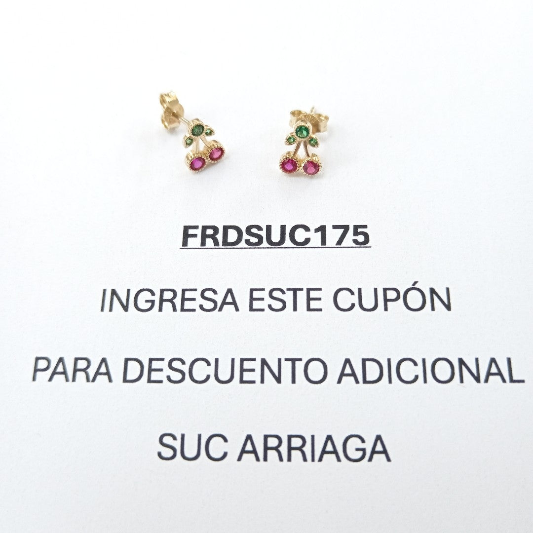 BROQUELES ORO 14K 1.1 (NUEVO)