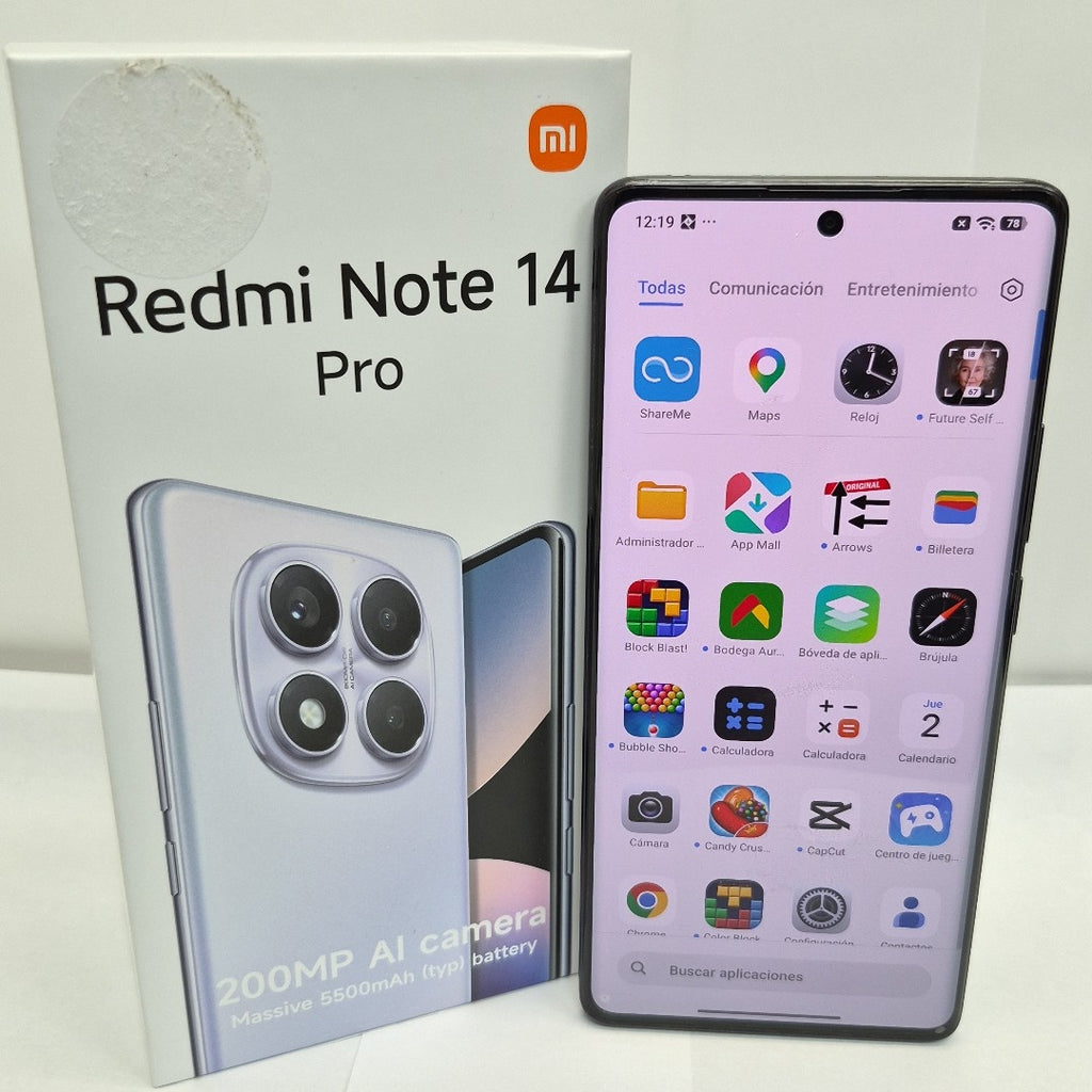 CELULAR XIAOMI REDMI NOTE 14 PRO 24116RACCG (2024) 256 GB 8 GB RAM (SEMINUEVO)