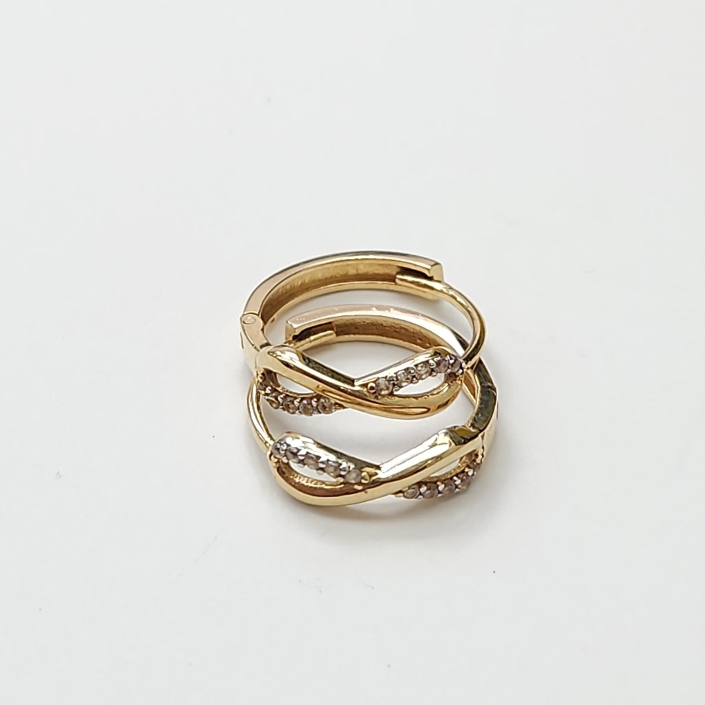 ARRACADAS PAR ORO 14 K 2.1 GRMS (SEMINUEVO)