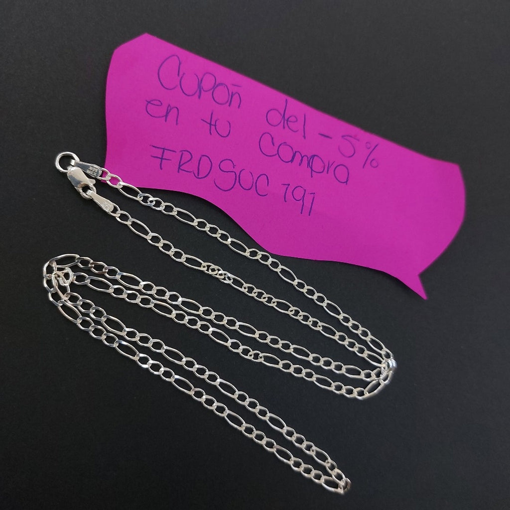 CADENA 3X1 PLATA .925 55 CM 4.42 GR (NUEVO)