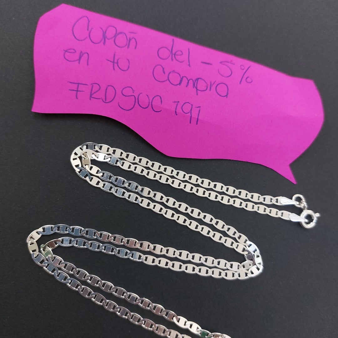 CADENA GUCHI PLATA .925 55 CM 5.12 GR (NUEVO)