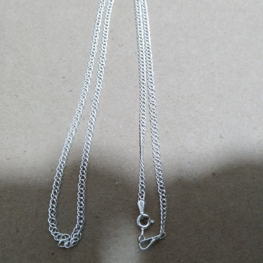 CADENA DOBLE ESLABON PLATA .925 50 CM 3.83 GR (NUEVO)