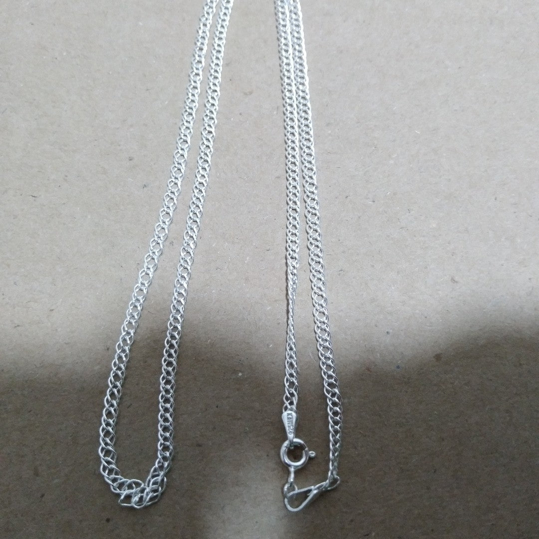 CADENA DOBLE ESLABON PLATA .925 50 CM 3.83 GR (NUEVO)