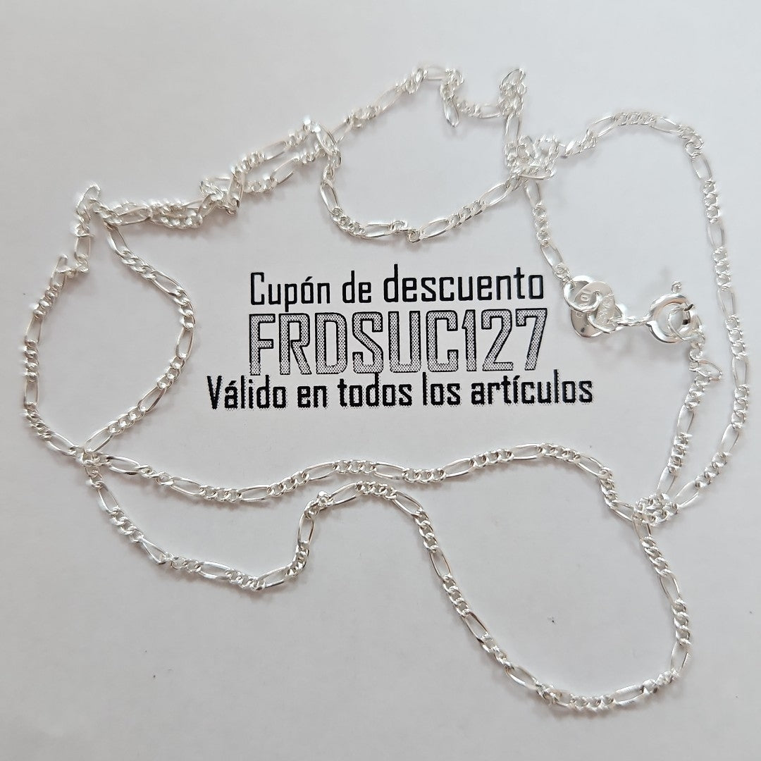 CADENA TEJIDO 3X1 PLATA .925 50 CM 2.1 GR (NUEVO)