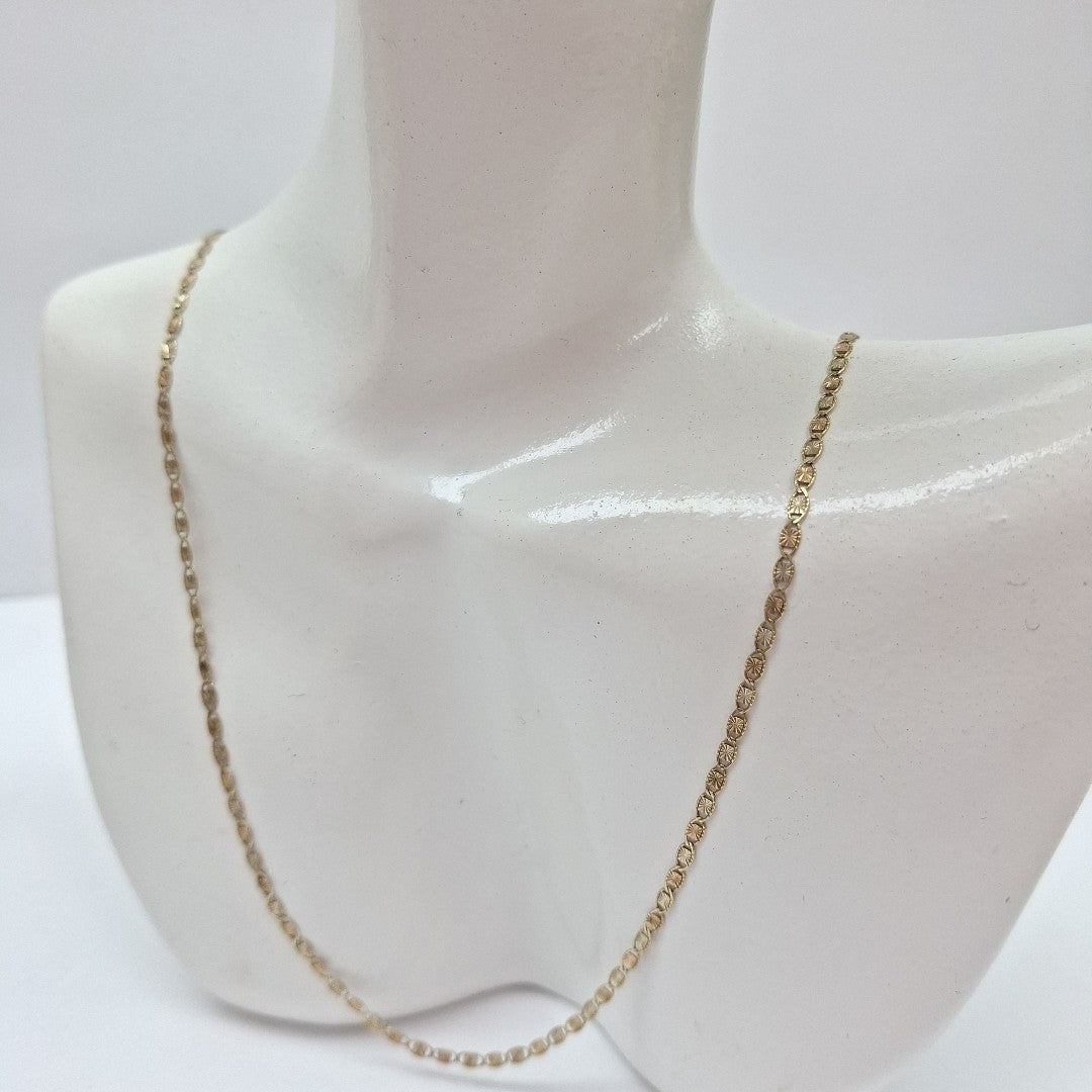 CADENA ORO COMBINADO 10 K 1.4 GRMS (SEMINUEVO)