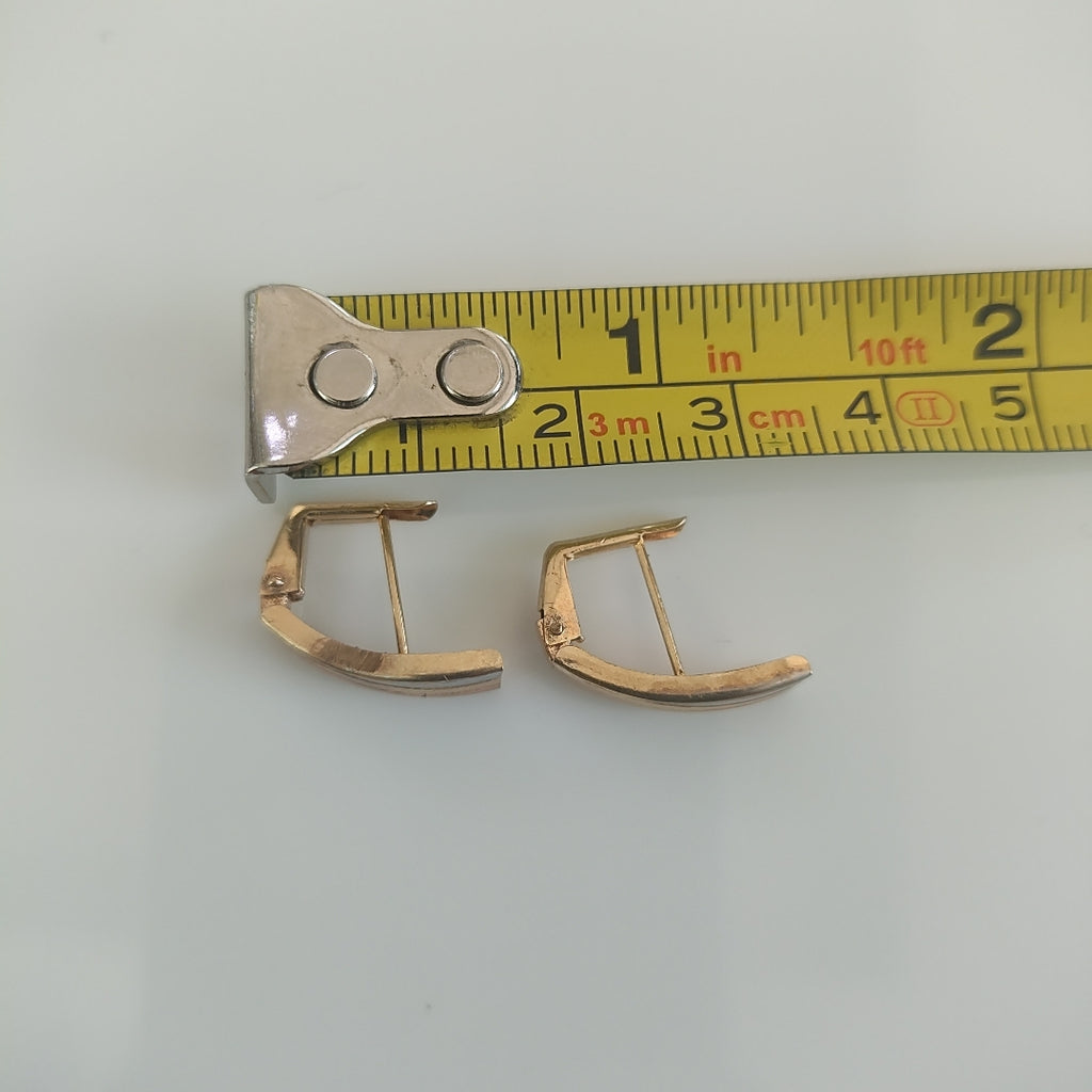 ARETES PAR ORO,RODIADO 10 K 1,60 GRMS (SEMINUEVO)