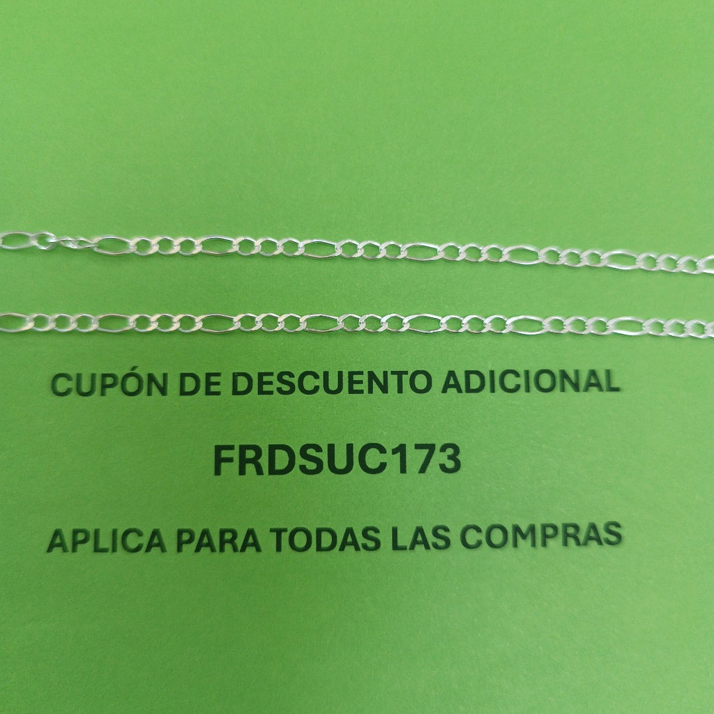 CADENA 3X1 PLATA .925 60 CM 4.82 GR (NUEVO)