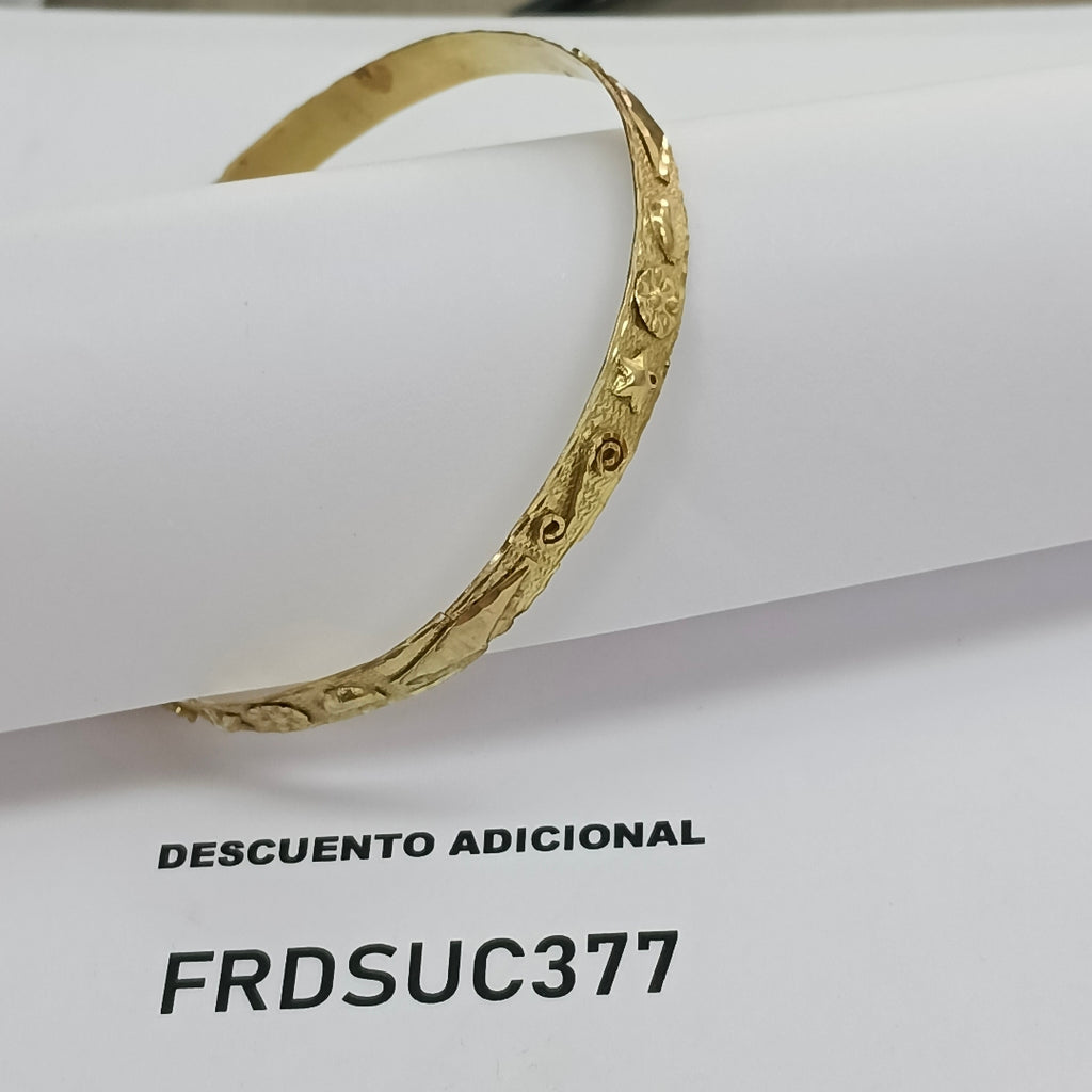 PULSERA RIGIDA ORO 10 K 8,00 GRMS (SEMINUEVO)