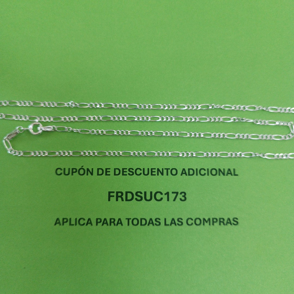 CADENA 3X1 PLATA .925 60 CM 5.22 GR (NUEVO)