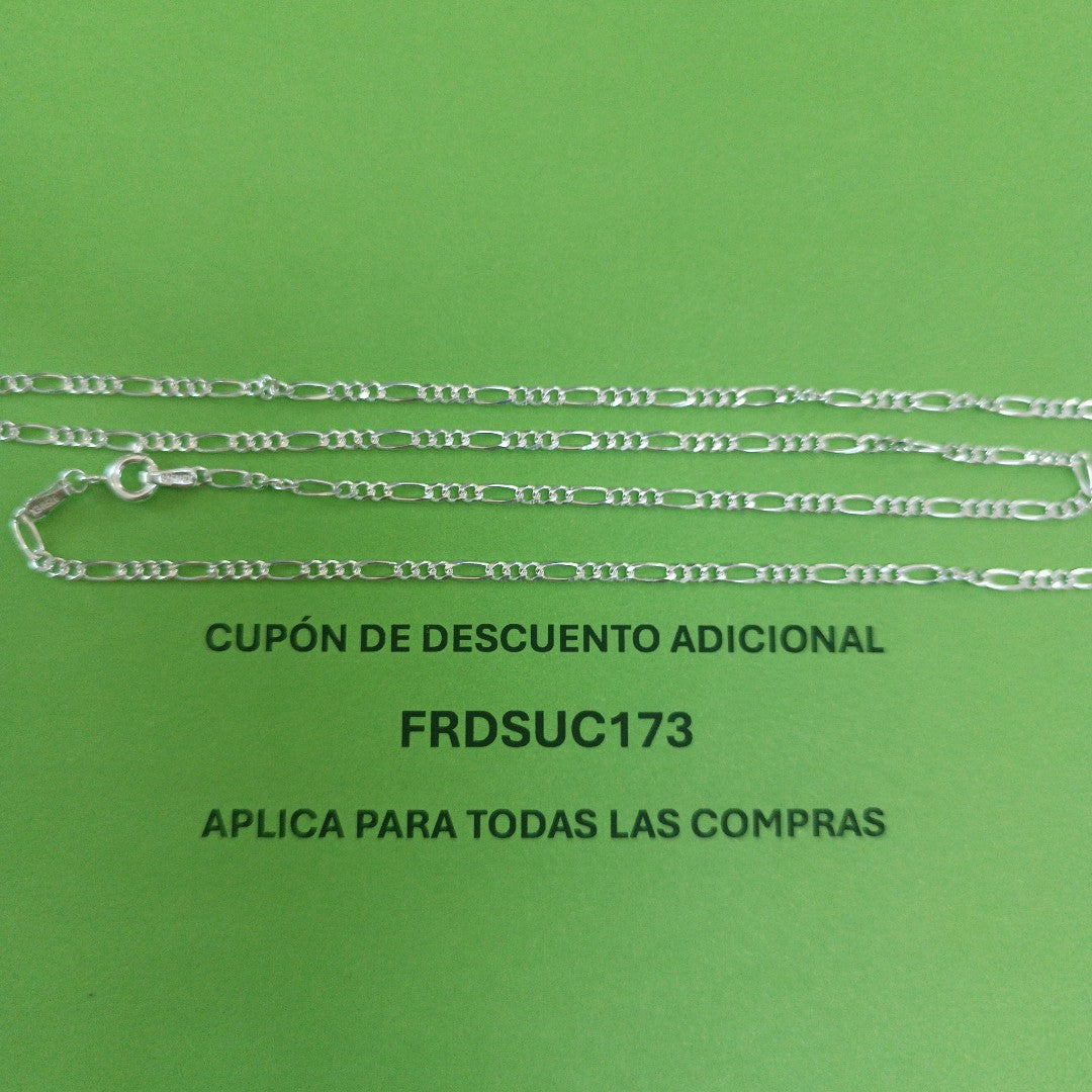 CADENA 3X1 PLATA .925 60 CM 5.22 GR (NUEVO)