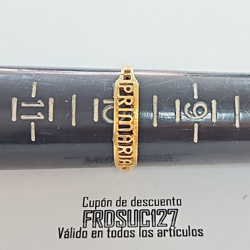 ANILLO DE GRADUACIÓN ORO 8 K 1 GRMS (SEMINUEVO)