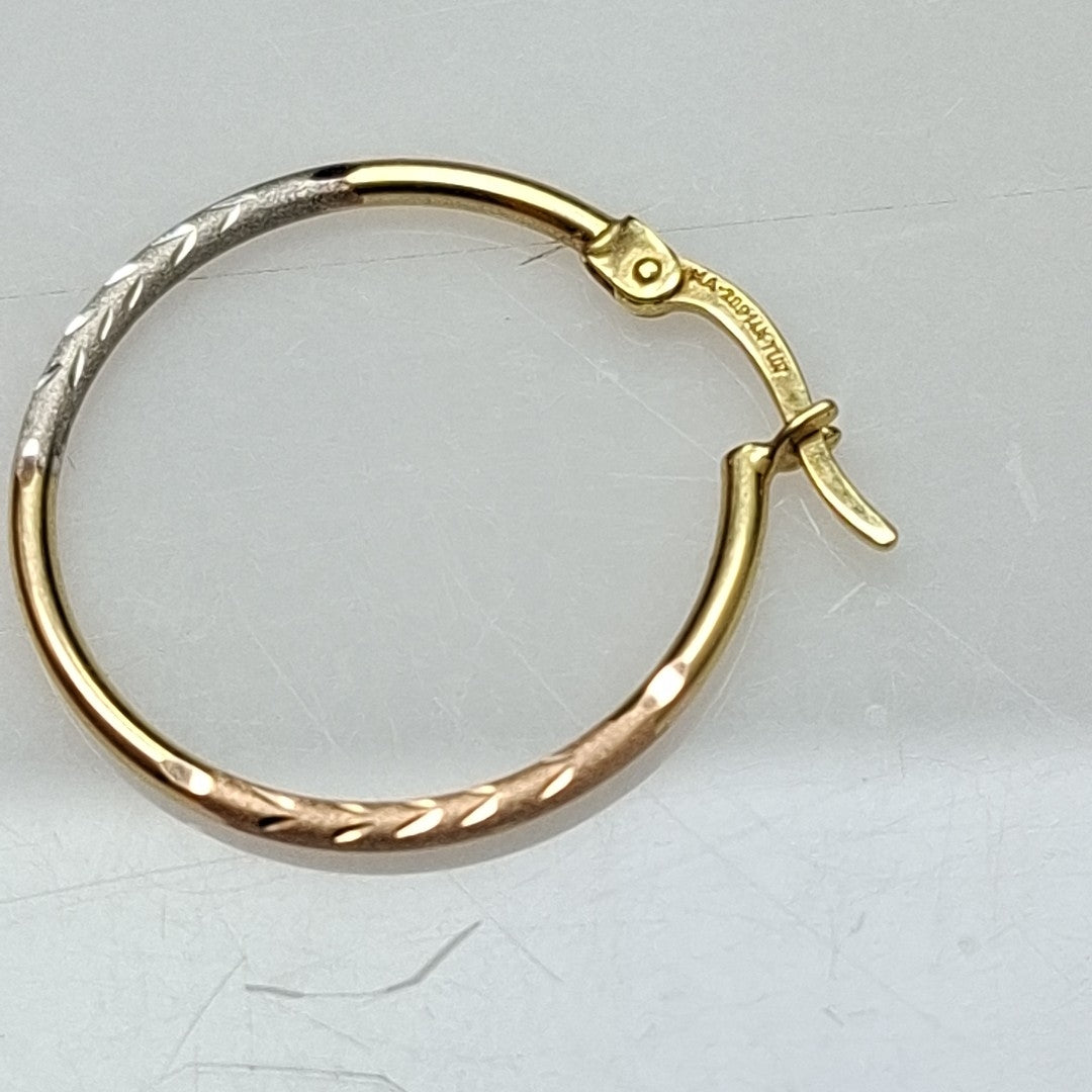 ARRACADAS PAR ORO 14 K 1.4 GRMS (SEMINUEVO)