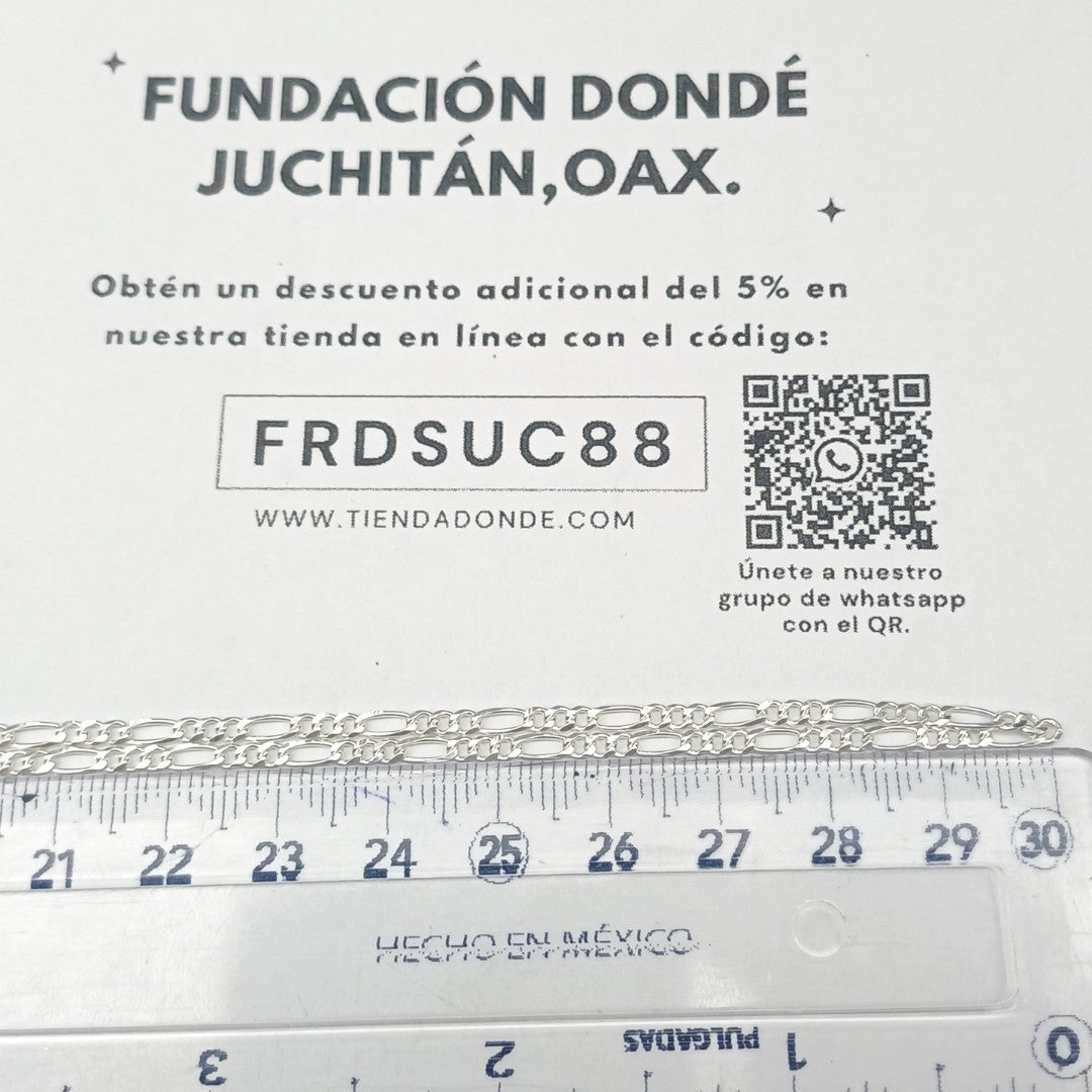 CADENA 3X1 PLATA .925 60 CM 5.32 GR (NUEVO)