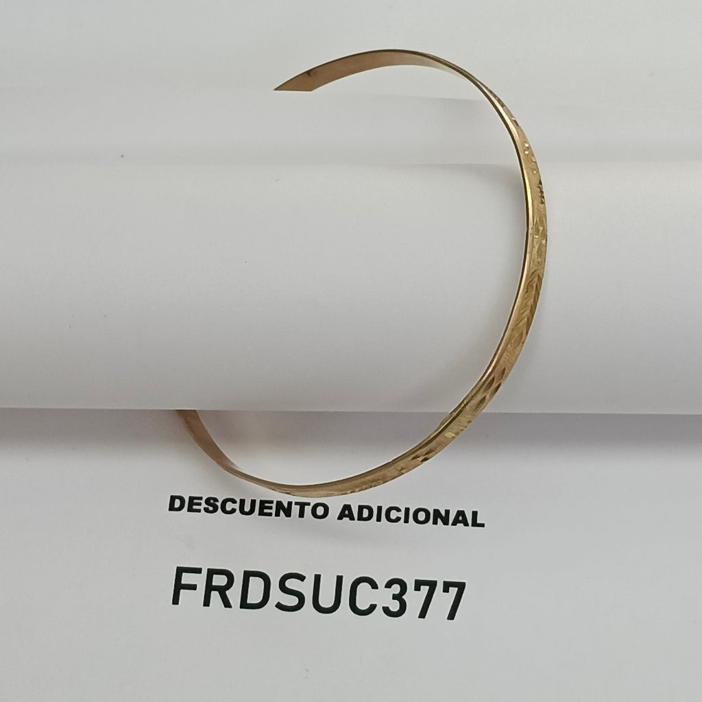 PULSERA RIGIDA ORO 10 K 10,60 GRMS (SEMINUEVO)