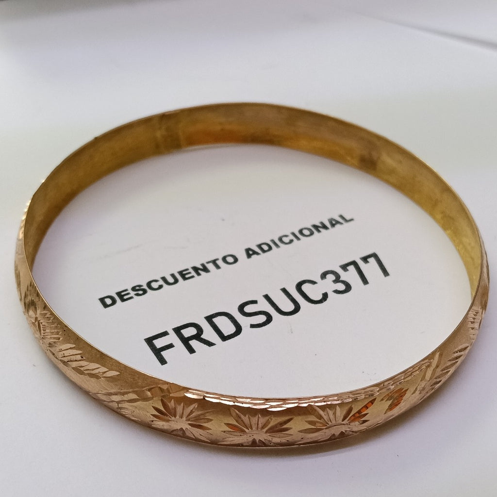 PULSERA RIGIDA ORO 10 K 9.2 GRMS (SEMINUEVO)