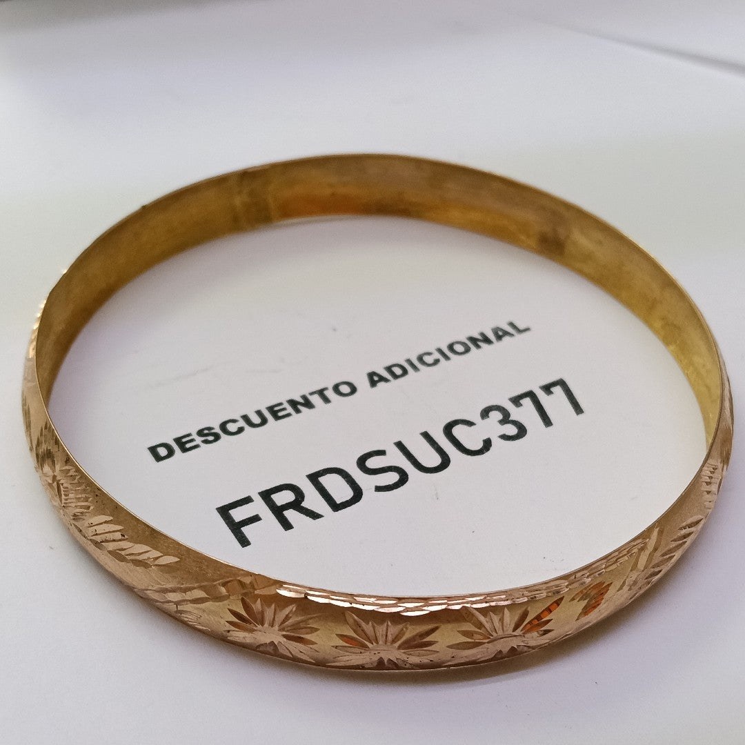 PULSERA RIGIDA ORO 10 K 9.2 GRMS (SEMINUEVO)