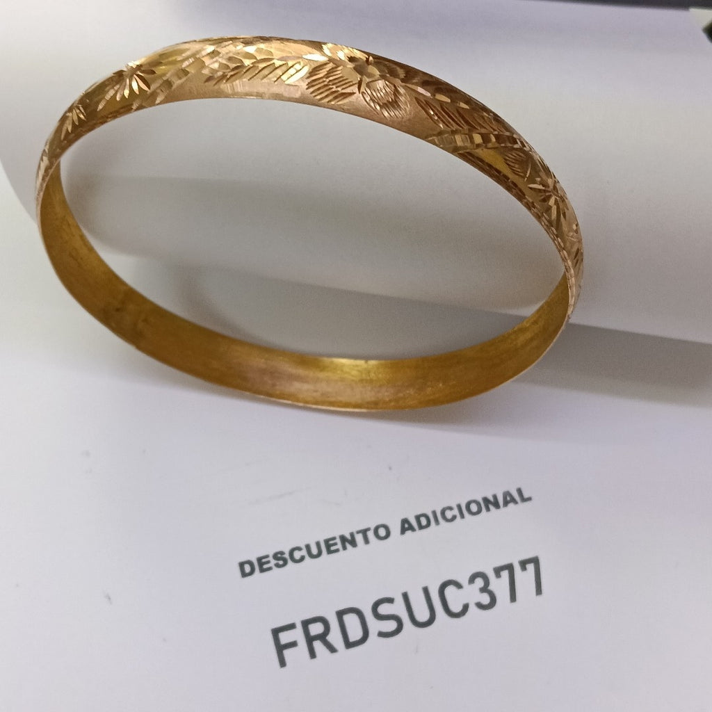 PULSERA RIGIDA ORO 10 K 8.4 GRMS (SEMINUEVO)