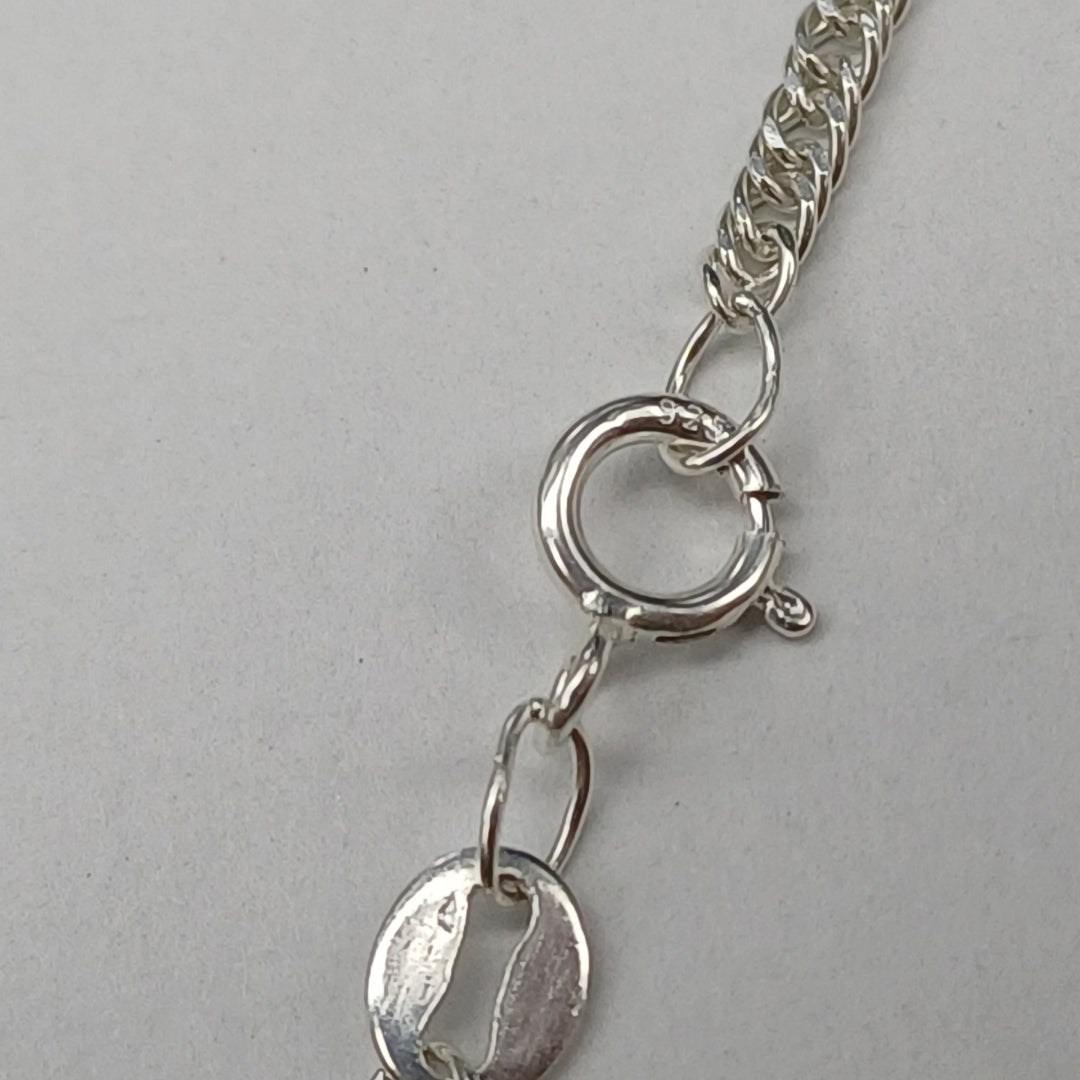 CADENA BARBADA PLATA .925 50 CM 4.12 GR (NUEVO)