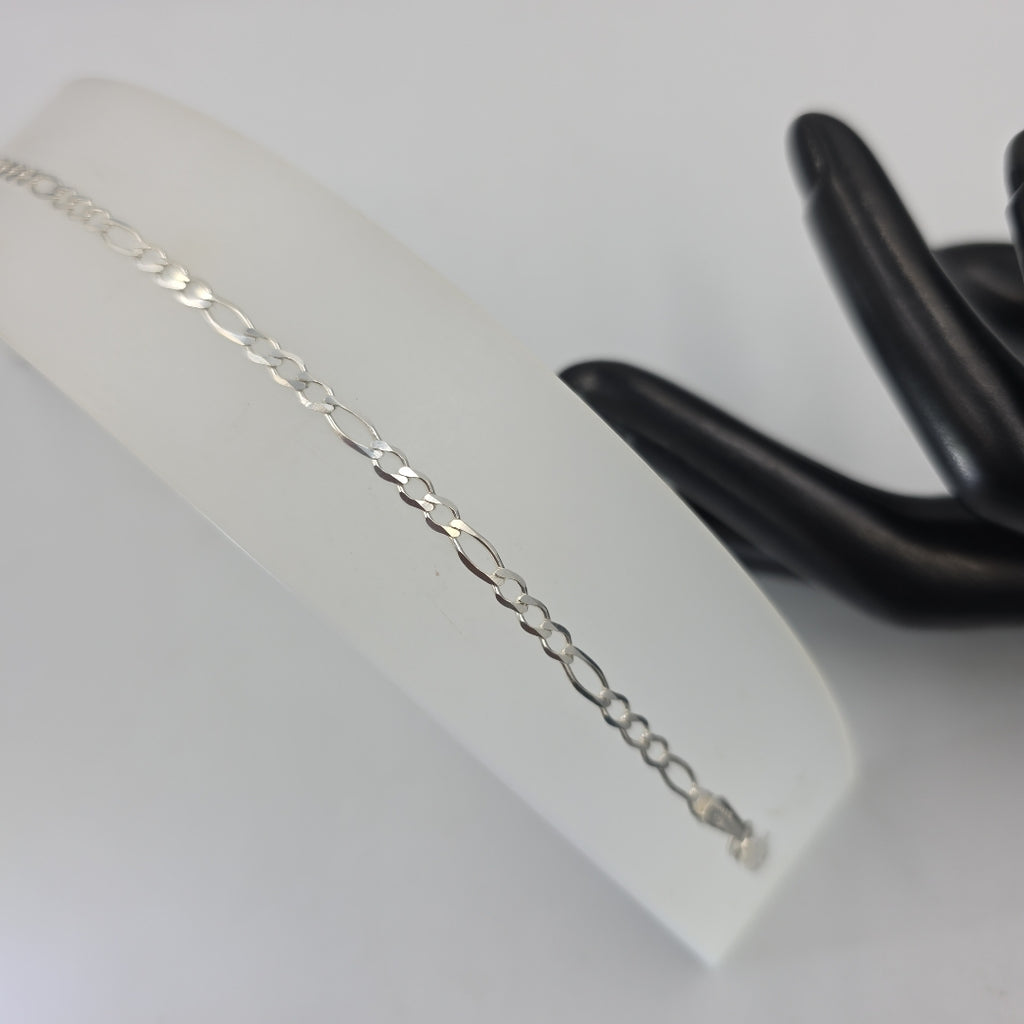 PULSERA TEJIDO 3X1 PLATA .925 21 CM 3.2 GR (NUEVO)
