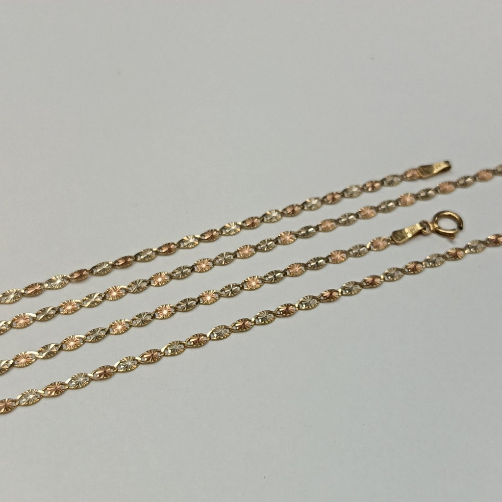 CADENA ORO, ORO COMBINADO 14 K 1.7 GRMS (SEMINUEVO)
