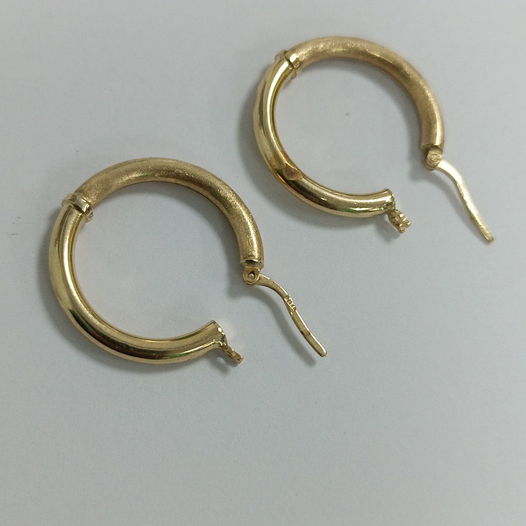 ARRACADAS PAR ORO 14 K 3.5 GRMS (SEMINUEVO)