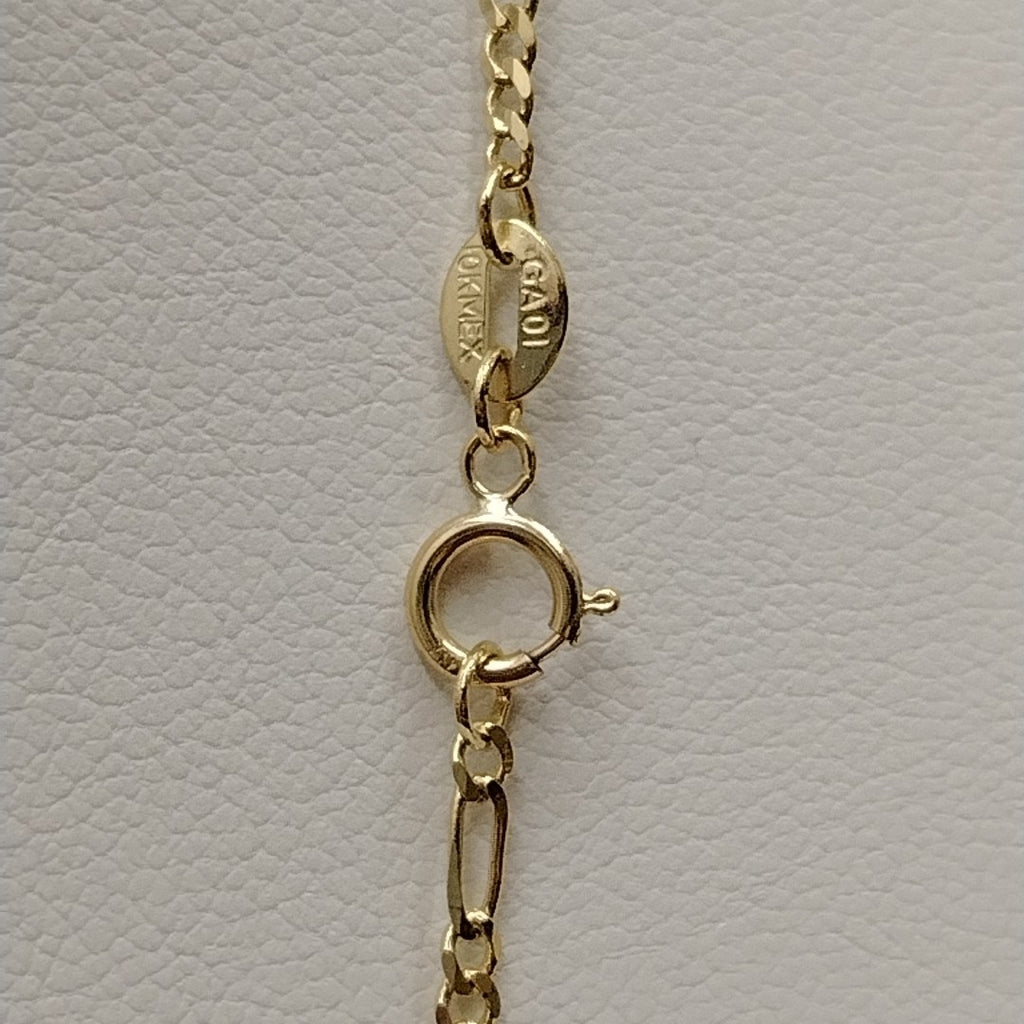 CADENAS TEJIDO 3X1 ORO 10K 55 CM 3.2 GR (NUEVO)