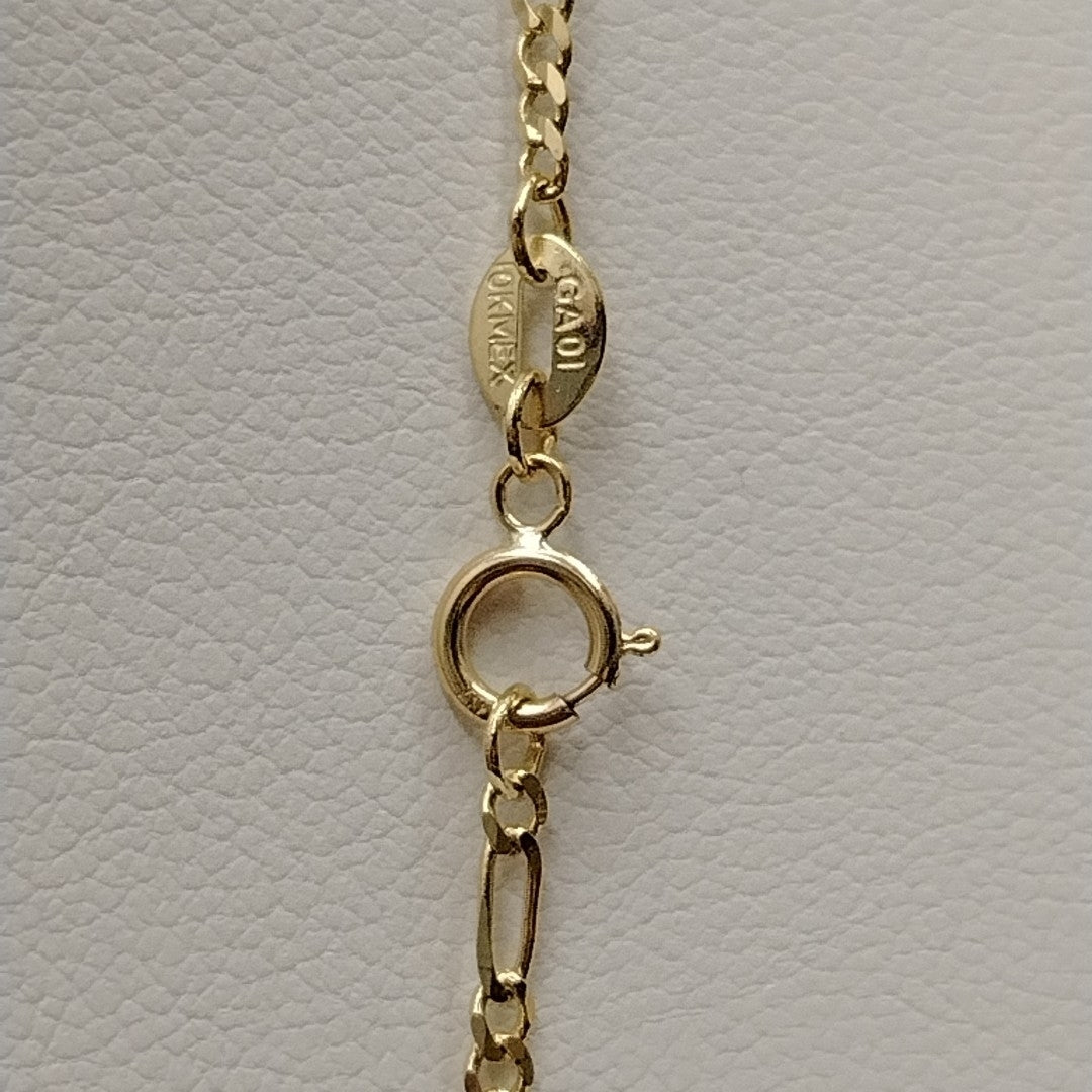 CADENAS TEJIDO 3X1 ORO 10K 55 CM 3.2 GR (NUEVO)