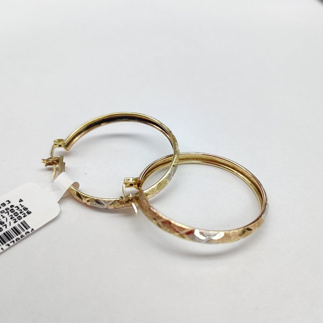 ARRACADAS PAR ORO 14 K 5,10 GRMS (SEMINUEVO)