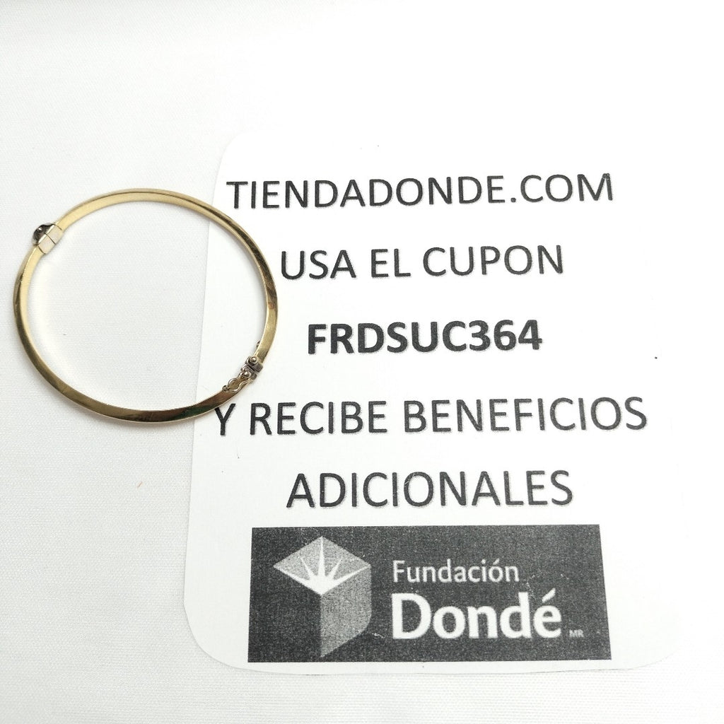 PULSERA RIGIDA ORO 14 K 5.4 GRMS (SEMINUEVO)