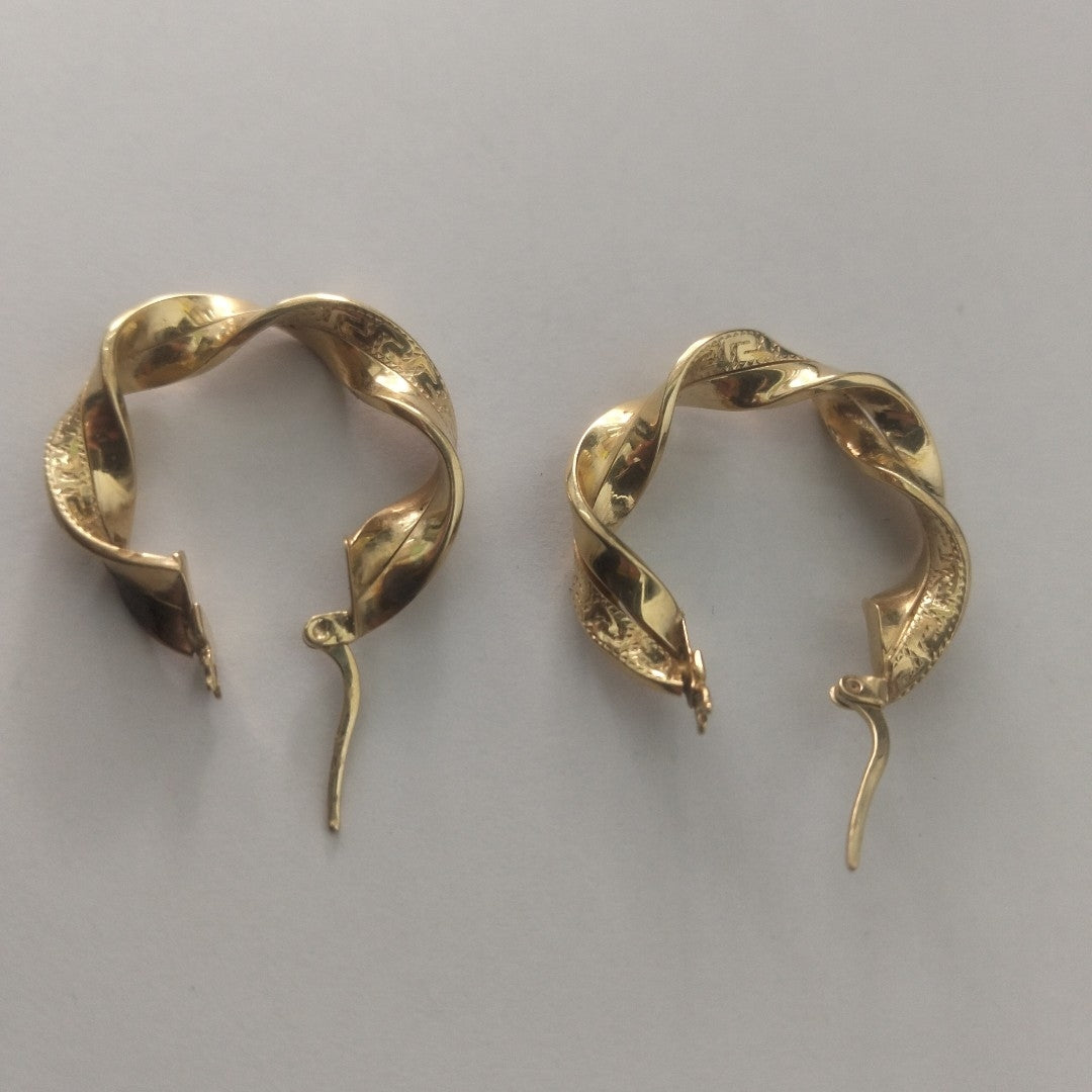 ARRACADAS PAR ORO 14 K 4.4 GRMS (SEMINUEVO)