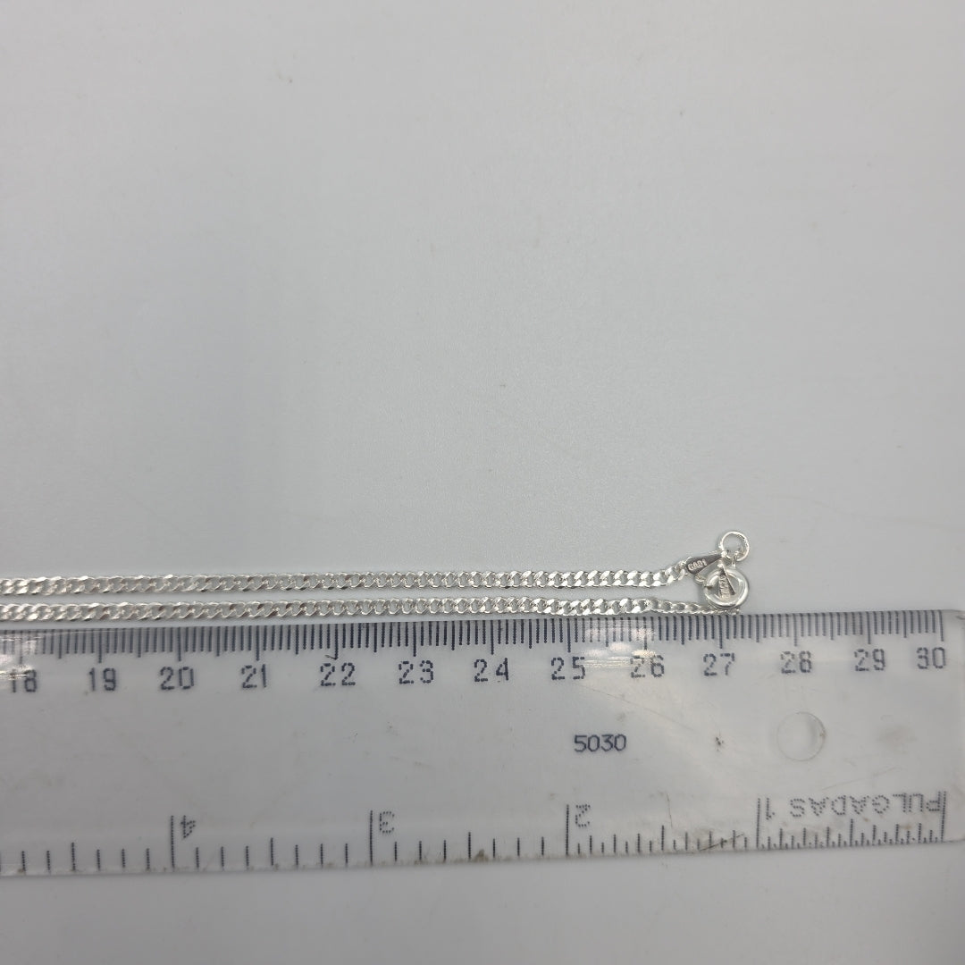 CADENA BARBADA PLATA .925 55 CM 5.83 GR (NUEVO)