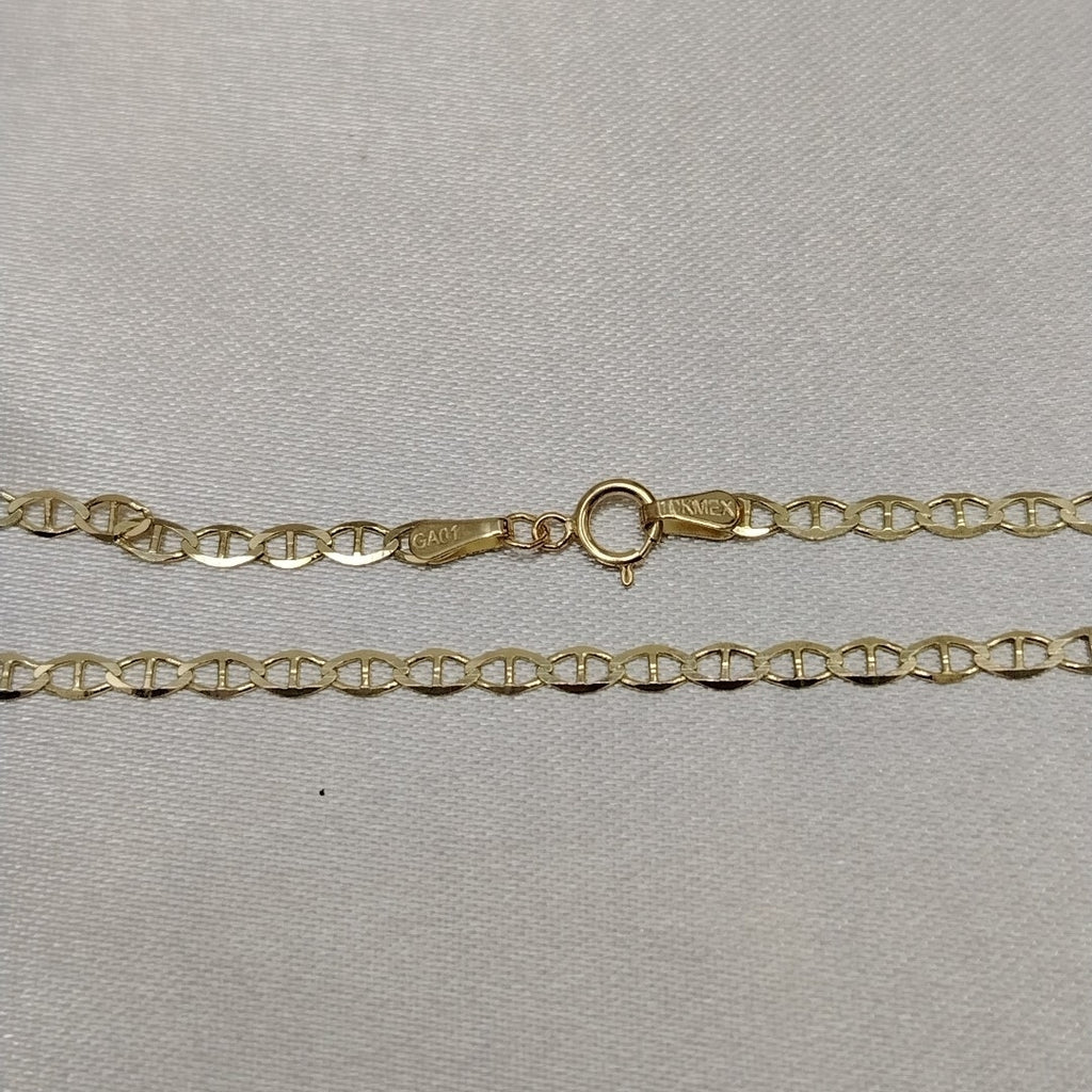 CADENAS TEJIDO GUCHI ORO 10K 55 CM 3.9 GR (NUEVO)