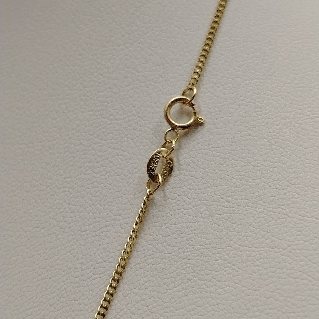 CADENAS TEJIDO BARBADA ORO 10K 50 CM 2.8 GR (NUEVO)
