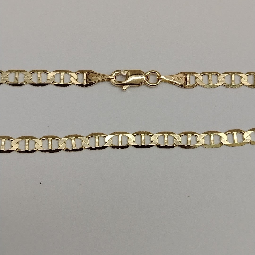 CADENAS TEJIDO MARINERA ORO 14K 60 CM 8.5 GR (NUEVO)
