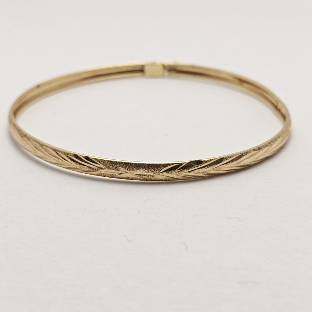 PULSERA RIGIDA ORO 14 K 3,70 GRMS (SEMINUEVO)