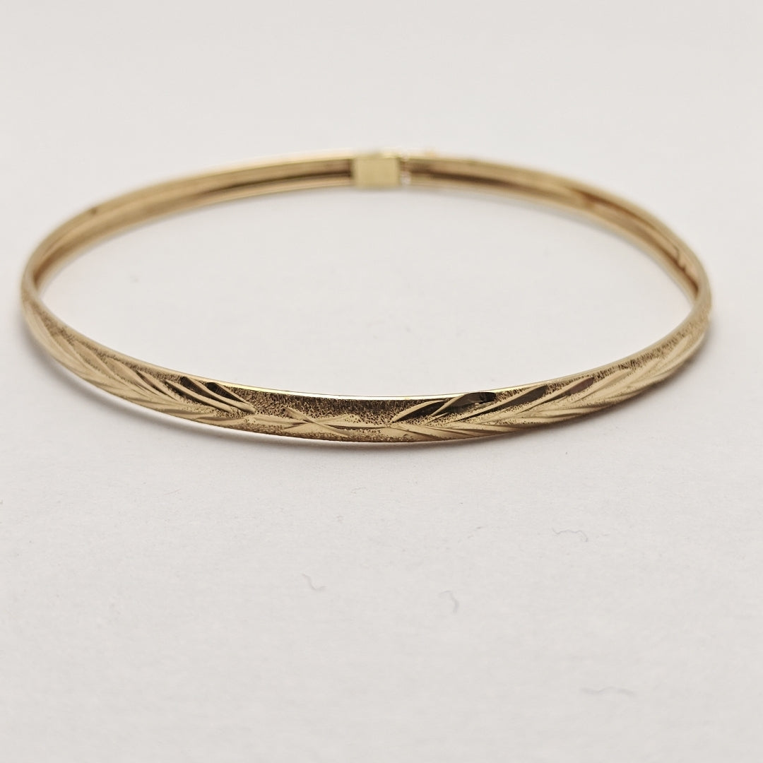 PULSERA RIGIDA ORO 14 K 3,70 GRMS (SEMINUEVO)