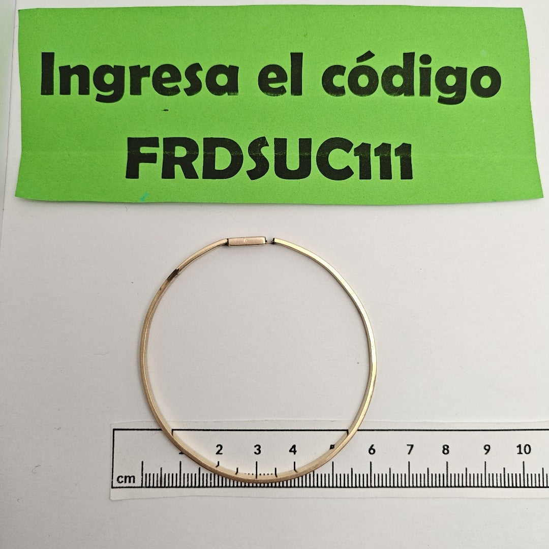 PULSERA RIGIDA ORO 8 K 10,00 GRMS (SEMINUEVO)