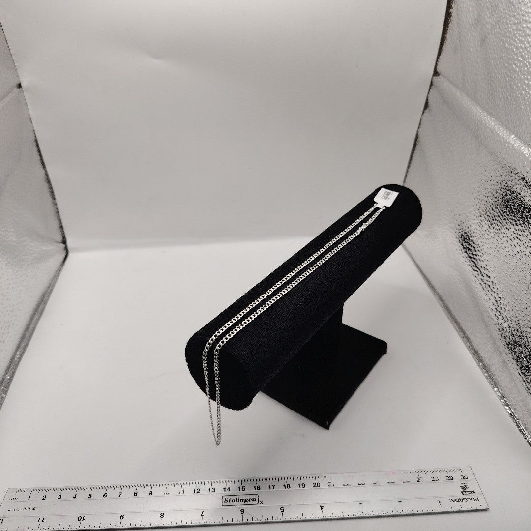 CADENA BARBADA PLATA .925 60 CM 9.32 GR (NUEVO)