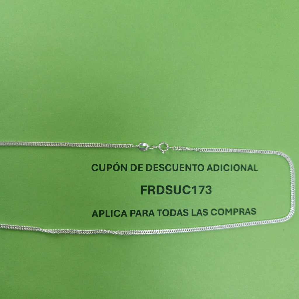 CADENA BARBADA PLATA .925 55 CM 4.42 GR (NUEVO)
