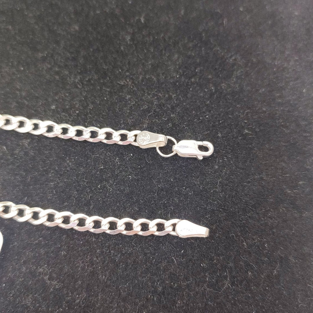 PULSERA BARBADA PLATA .925 21 CM 4.3 GR (NUEVO)