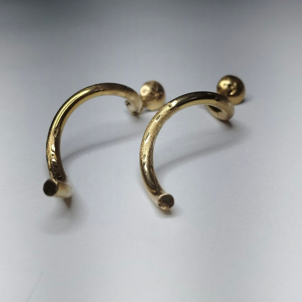 BROQUELES PAR ORO 14 K 3,00 GRMS (SEMINUEVO)