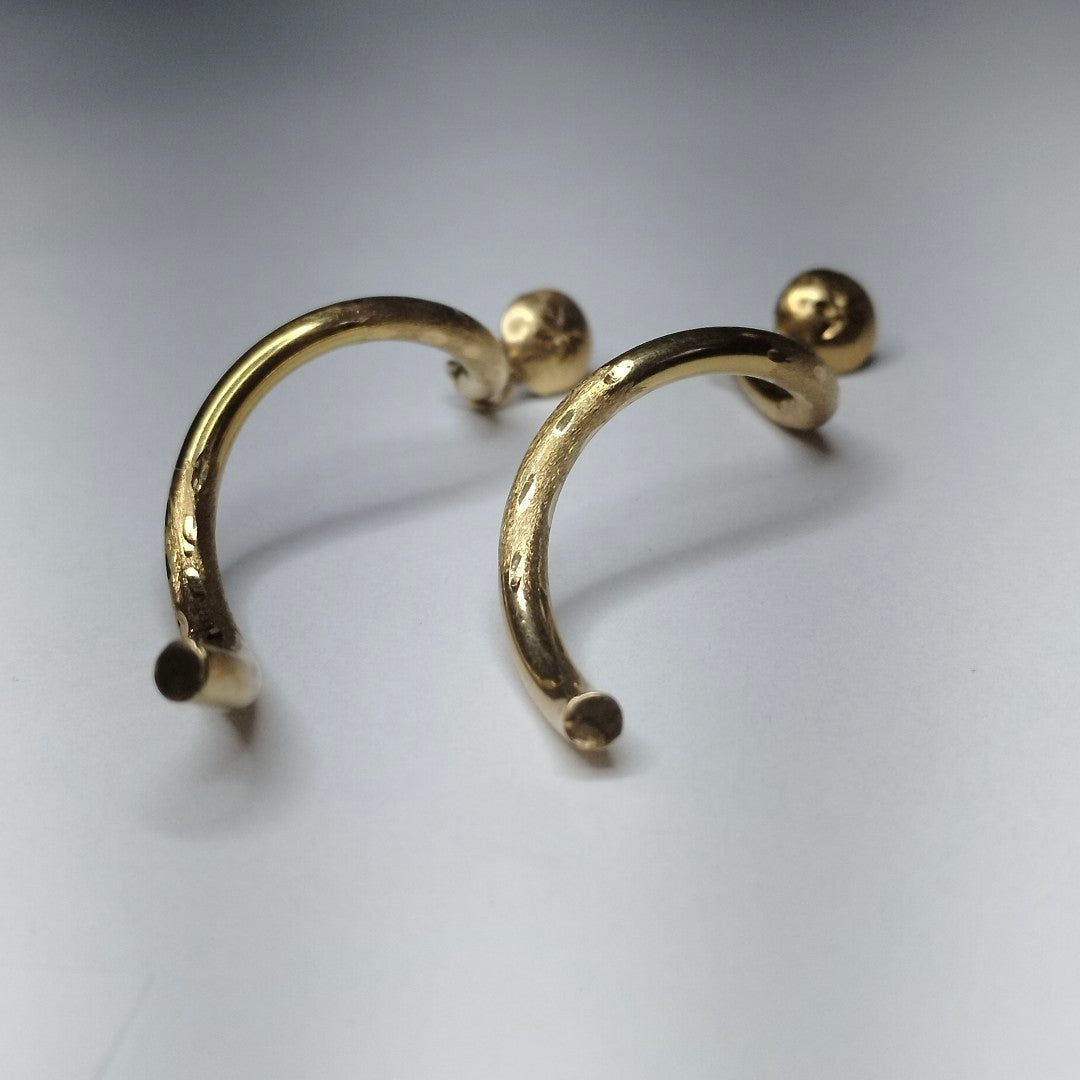 BROQUELES PAR ORO 14 K 3,00 GRMS (SEMINUEVO)